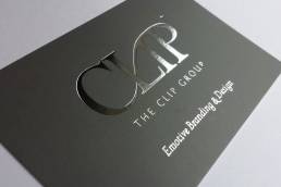 Foil print business cards